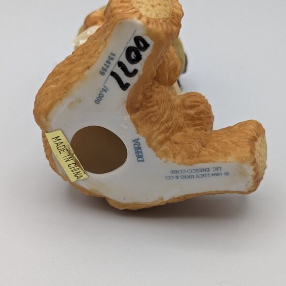 Vintage Chapeau Noelle by Lucy Rigg Debra Bear with Mini Top Hat Limited Edition - Picture 7 of 10